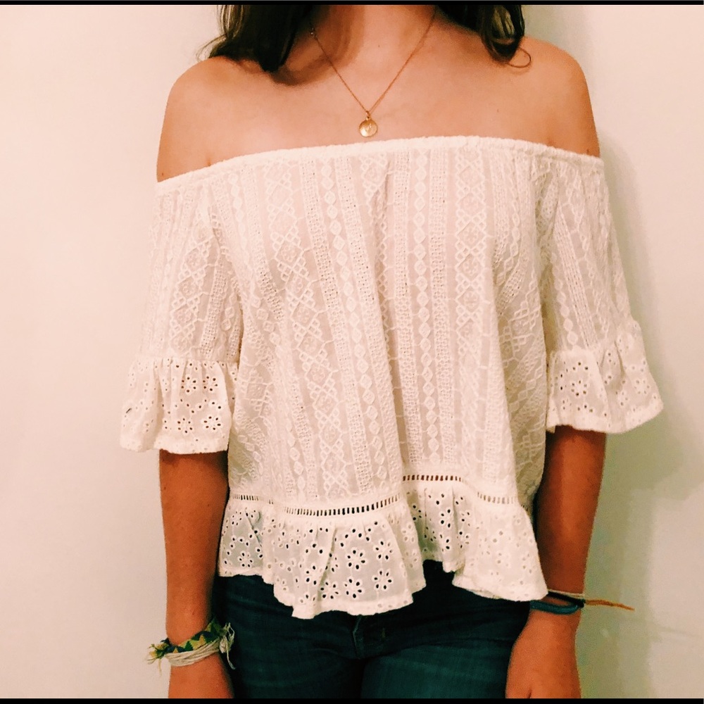 off the shoulder shirt